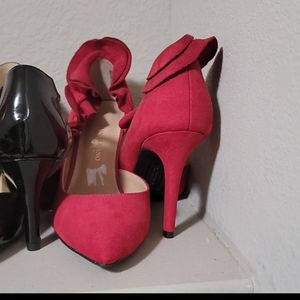 Red vintage heels